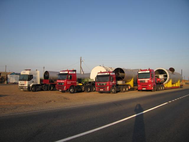 Перевозка газового оборудования в Центральный Казахстан
